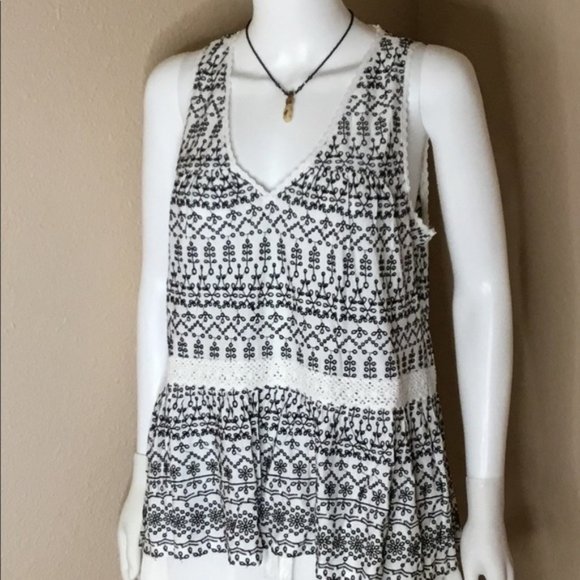 Anthropologie | NWT Cammie Embroidered Peplum Top - Picture 11 of 16